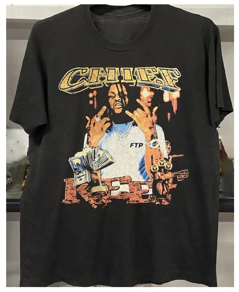 Концерт Chief Keef Live Унисекс Хлопковая Футболка Полный Размер BL2.292 Унисекс Футболка