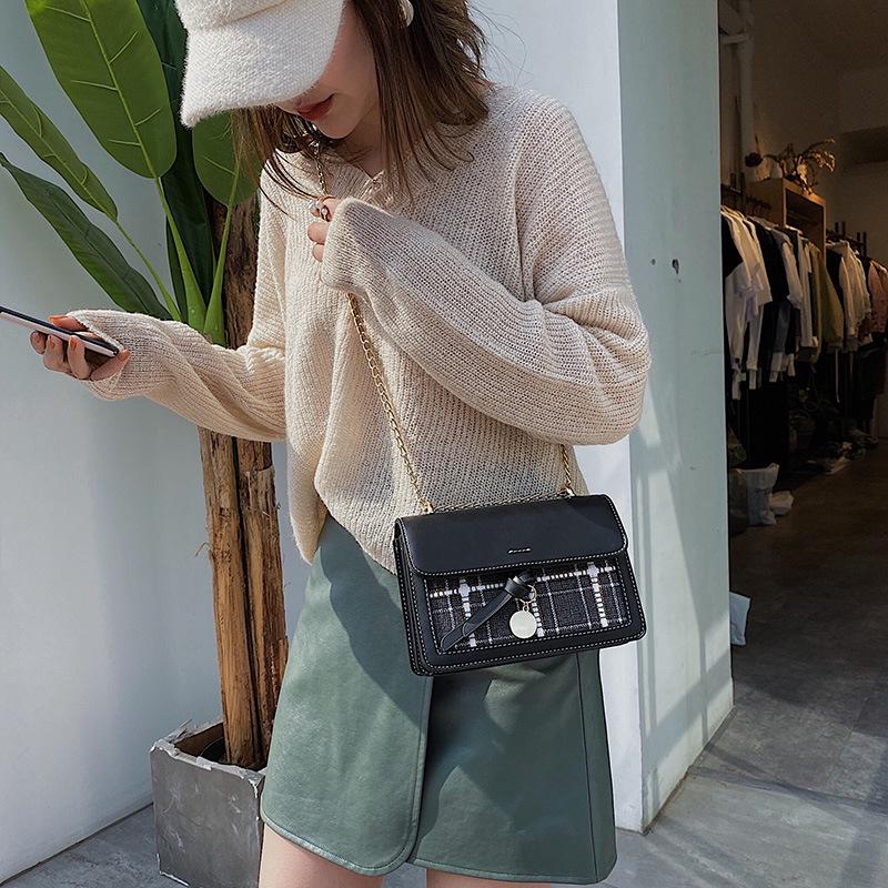 Женская сумка мода новый продукт одно плечо сумка-мессенджер мода кулон маленькая квадратная сумка простая мода цепочка сумка-мессенджер