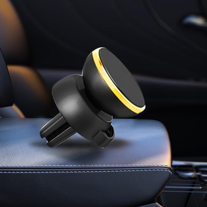 Магнитный держатель телефона на решетку воздуховода автомобиля на 360° - универсальное многофункциональное крепление-клипса