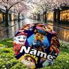 Custom Name Personalized PAW Patrol Print Umbrella, Auto Open Close, 8‑Rib Sturdy Frame, Commute Camping Hiking Use, Birthday Gift