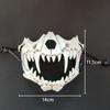 Skull Mask Party Long Teeth Demon Skeleton Half Face Mask Wolf Dragon Tiger Houjuu Nue Mask Cosplay Halloween Costume Props