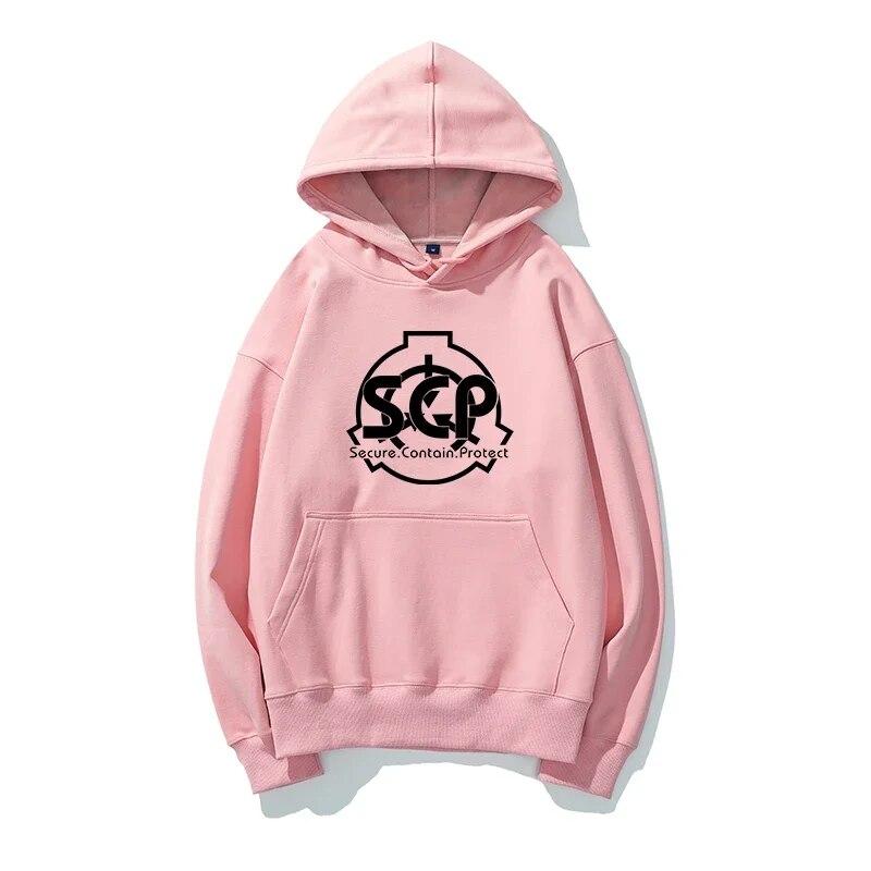 SCP аниме однотонная толстовка модная толстовка с длинными рукавами Высококачественная модная унисекс и женская толстовка повседневный пуловер с капюшоном y2K