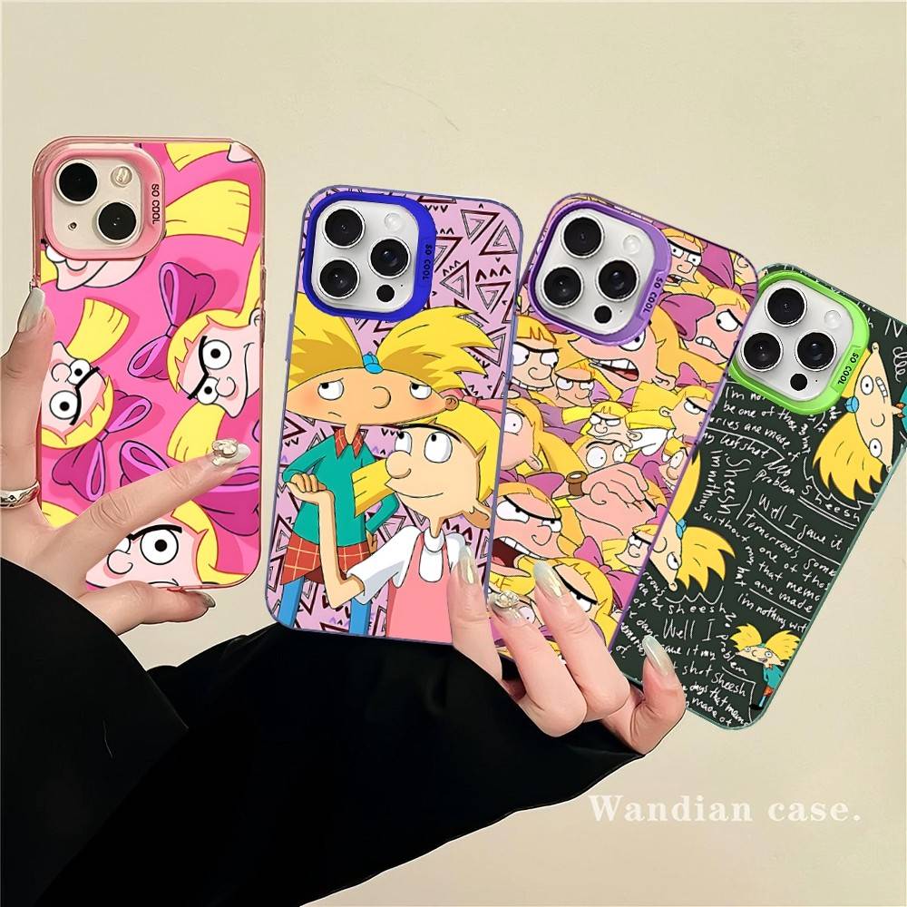Hey A_Arnolds Cartoon Phone Cases For IPhone 17 16e 15 14 13 12 11 Plus Pro Max ProMax Colorful Covers