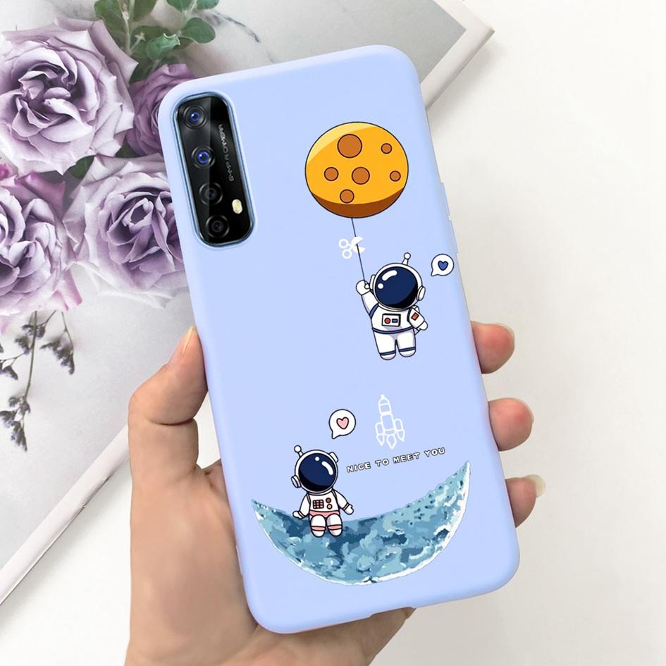 Чехол для Realme 7 Чехол для Realme 7 5G Милый Астронавт Динозавр Мягкий Силикон Funda Для Realme 7 Pro RMX2170 Realme7 Защитный Чехол