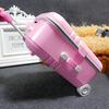 Creative Luggage Shaped Money Box Pink Silver Color Piggy Bank Suitcase Toy Gifts For Children