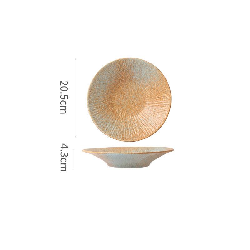 Винтажная креативная керамическая тарелка для обеда, десертная тарелка, тарелка для закусок, тарелки для сашими, суши, стейков, фирменная посуда для ресторана