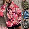 New Autumn & Winter Hoodies for Women Casual Camouflage Sweater Long Sleeve Warm Sweatshirt Plus Size S-5XL