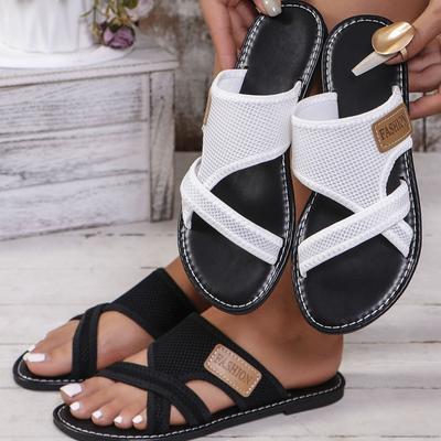 Женские повседневные тапочки Four Seasons из дышащей сетки, износостойкие и нескользящие, с мягкой подошвой, для пляжа