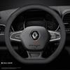Car Leather Steering Wheel Cover for Renault Master Symbioz Kangoo ARKANA Kaptur Sandero ZOE Clio Twingo Espace Auto Accessories