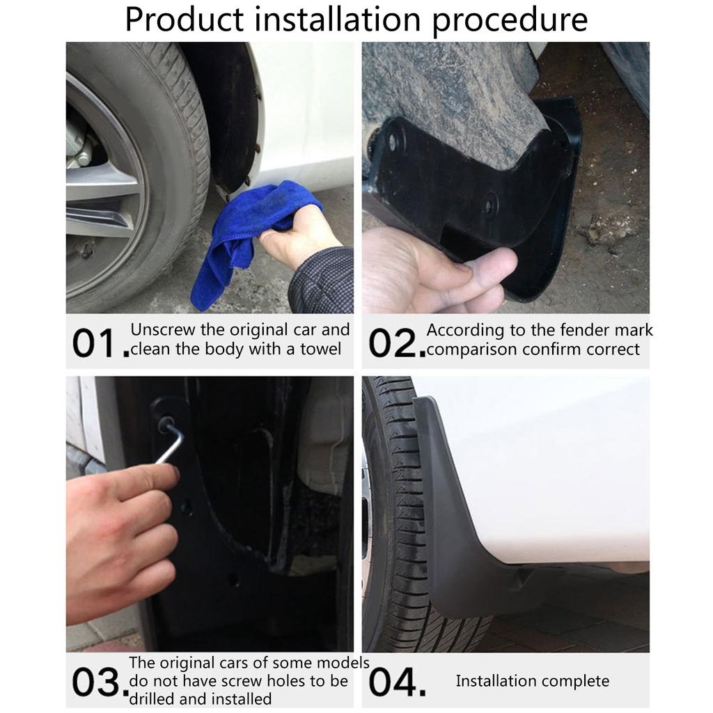 Комплект из 4 брызговиков, грязезащитных щитков, грязеотражателей, подкрылков, накладок на крылья. Простая установка. Совместимость - для 8 плюс 2020-2021 Черный