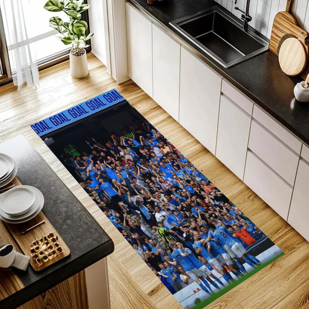 Manchester City Kitchen Floor Mat Nonslip Washable Soft Carpet Doormat Suitable For Bedroom Living Room Kitchen And Bathroom Home Decor