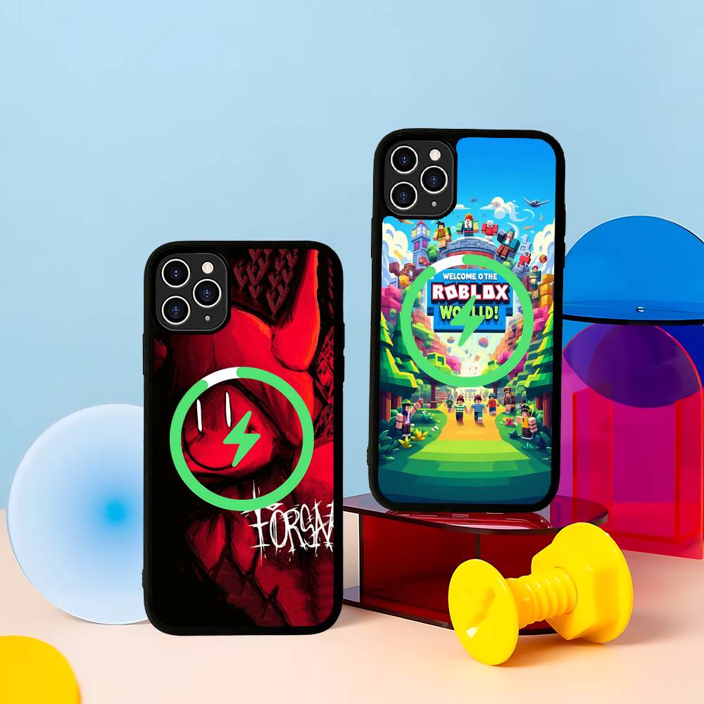 Игра R-Roblox-ES Магнитный Для Чехла Телефона Для IPhone 17 Air 16 Pro Max 15 14 13 12 11 Защитная Крышка