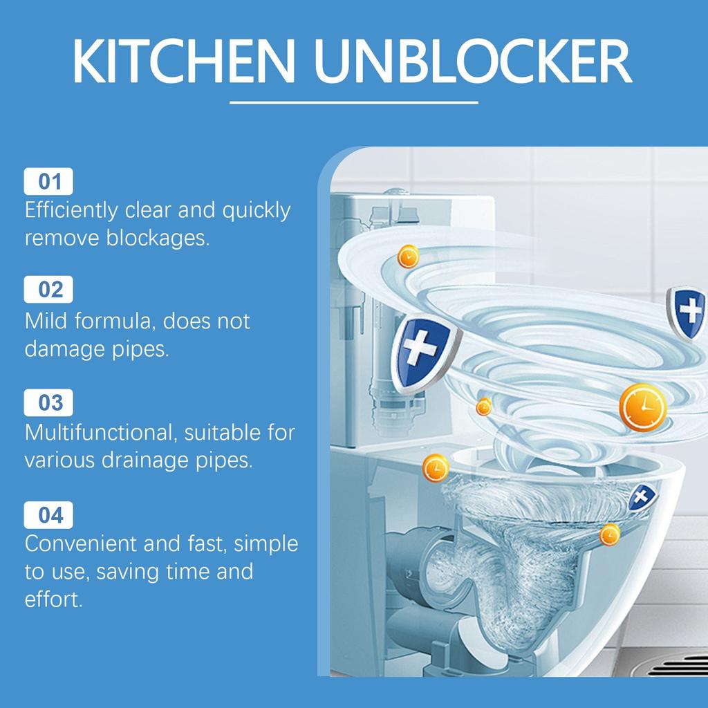 Kitchen Unblocker Cleaner Sink Kitchen Toilet Pipe Quick Dredging 100ml