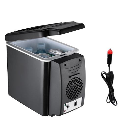 6л мини-портативный автомобильный холодильник для фруктовых напитков с подогревом и охлаждением, ящик для хранения двойного назначения