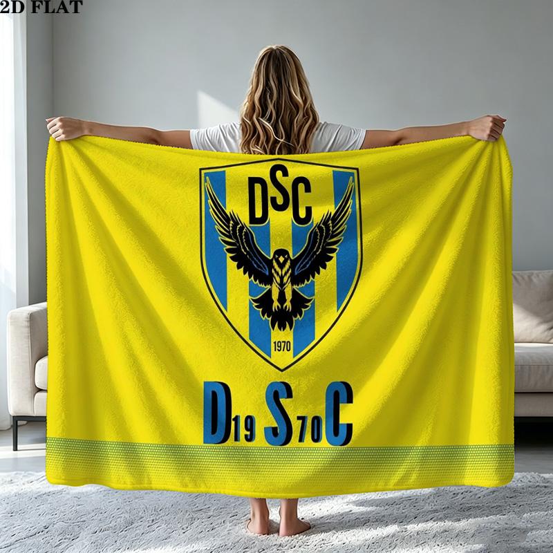 DUHOK SC Print Flannel Blanket High Quality Warm Comfortable Cover for All Seasons Perfect for Gifts Home Decor