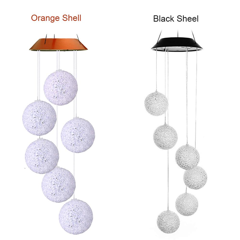 Открытый ветровой колокольчик на солнечной энергии, спиральный светильник-спиннер, мобильный колокольчик ветра, креативная солнечная энергия