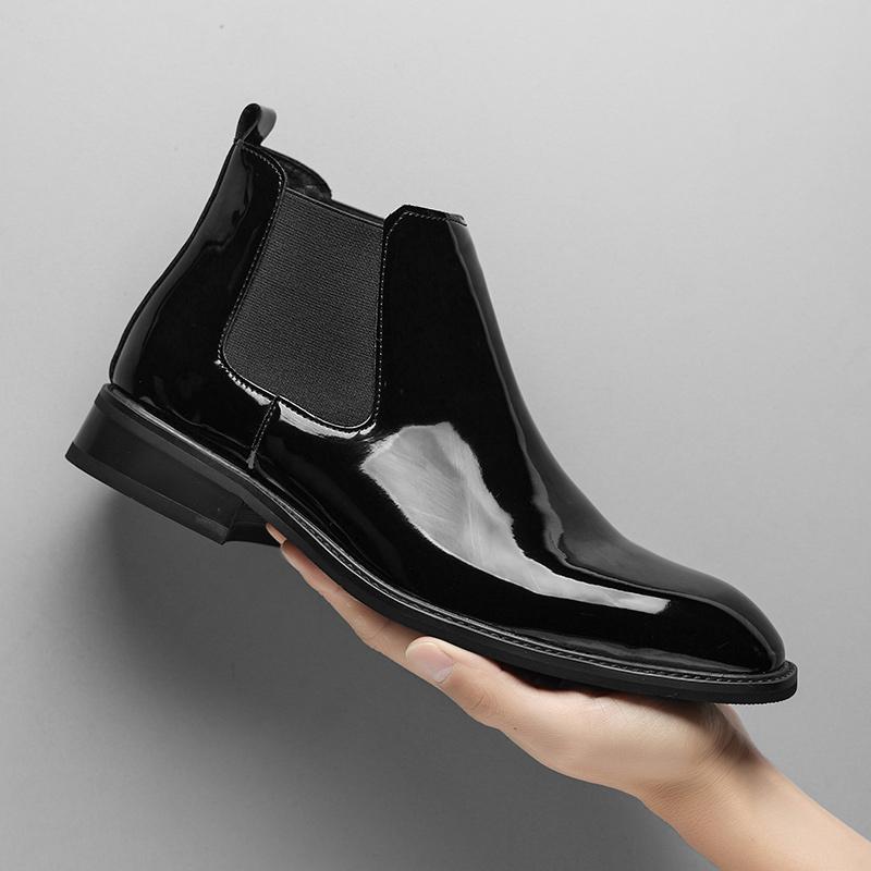 Fashion Fashion Trends Men's Side Zipper Chelsea Boots 2025 New Arrival Ankle Boots Man Business Shoes Elegantes Male High Top Footwear