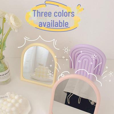 Складное зеркало для макияжа Rainbow Wave Princess - Нестандартный односторонний настольный дизайн