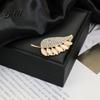 Decorative Brooch Pin Retro Style Leaf Floral Design Lapel