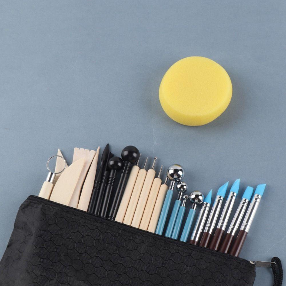 Дерево, синий, коричневый, желтый, черный Инструменты из полимерной глины Набор для лепки Аксессуары