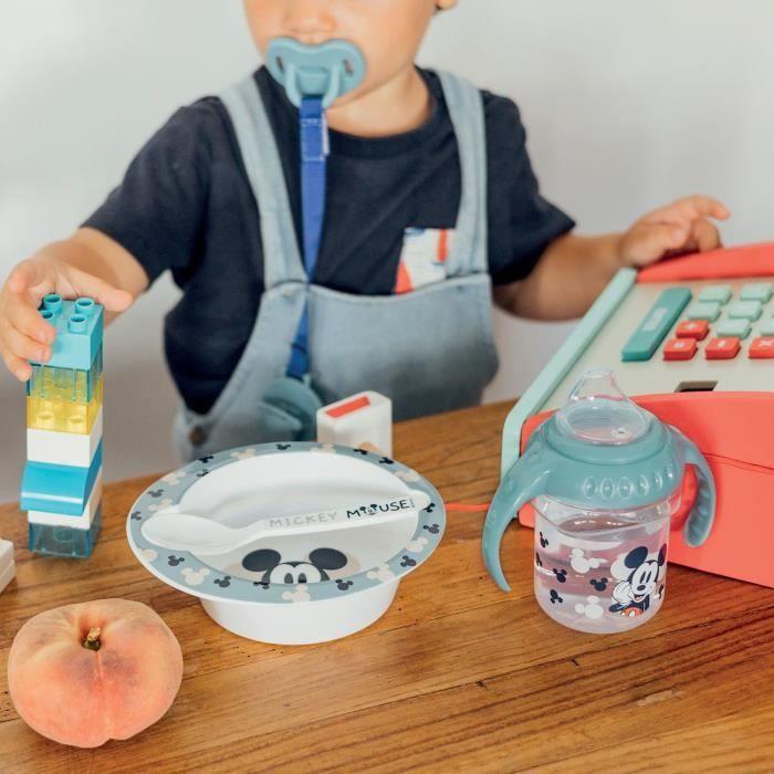 Set repas micro-ondes - THERMOBABY - 2 pièces - Bol et cuillère - Mickey Cool
