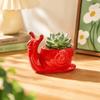 Storage Box Succulent Flowerpot Snail Shape Potted Planter Ceramic Flower Pot  Indoor