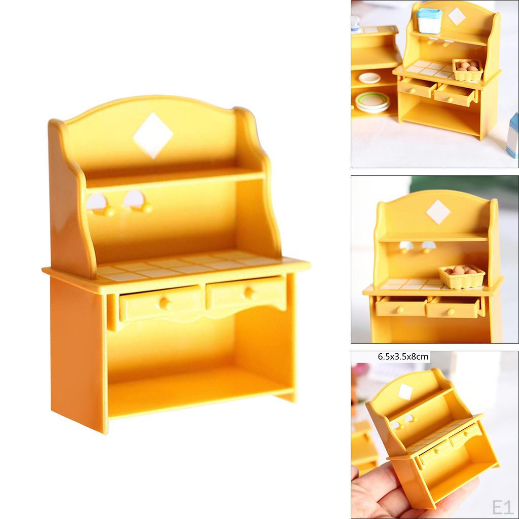 1/12 масштабный кукольный дом, современный миниатюрный пластиковый кухонный шкаф, набор мебели для кукол OB11