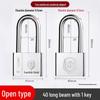 Waterproof & Rustproof Universal Padlock for Home & Dorm, Stainless Steel Look, One Key to Multiple Locks