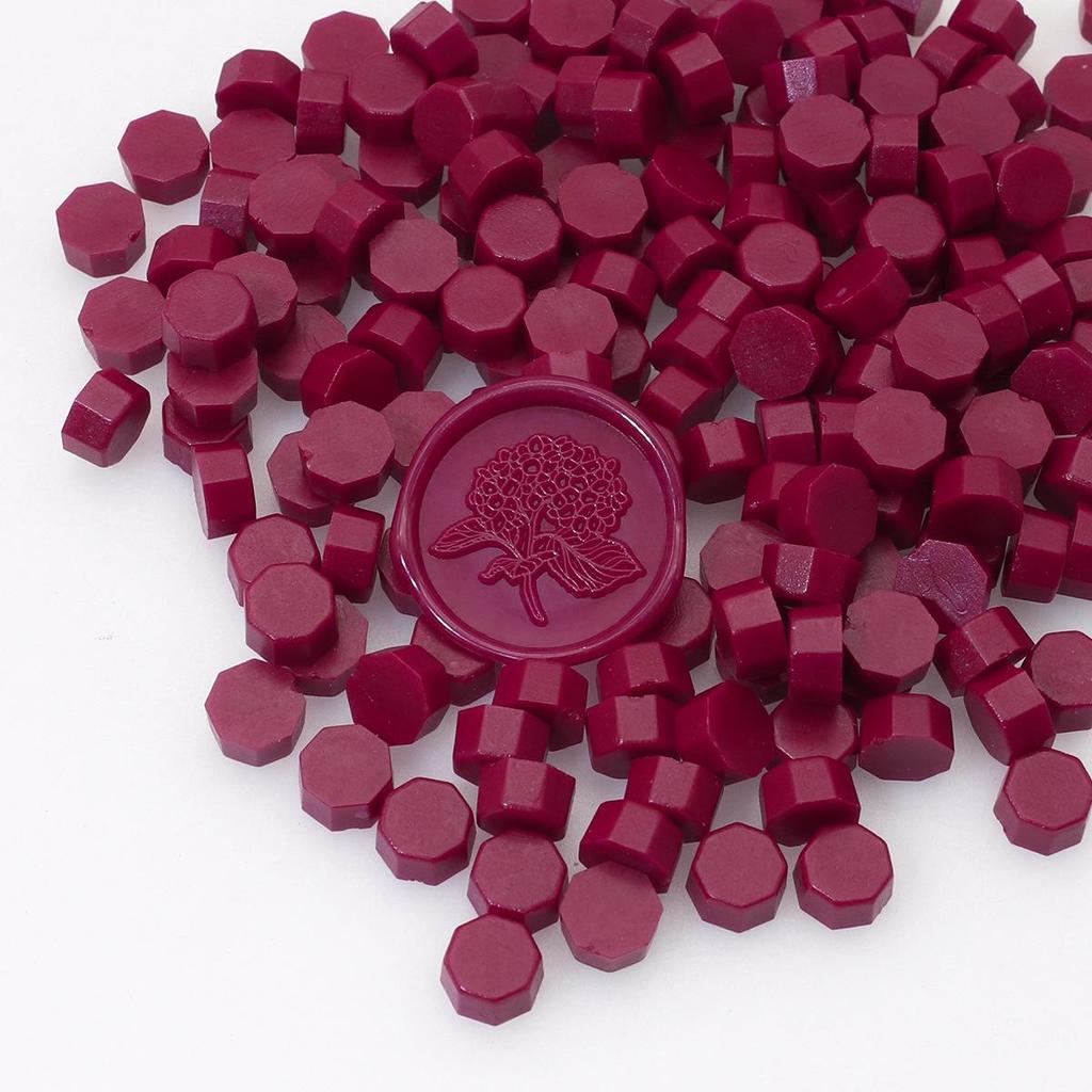 Octagonal Sealing Wax Beads for Envelopes & Wedding Invitations - Stick Bottle & Tools Included