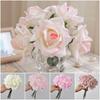 Silk Petal Artificial Flower Rose Multicolor Flower Bouquet Creative Faux Rose Flower  Gift