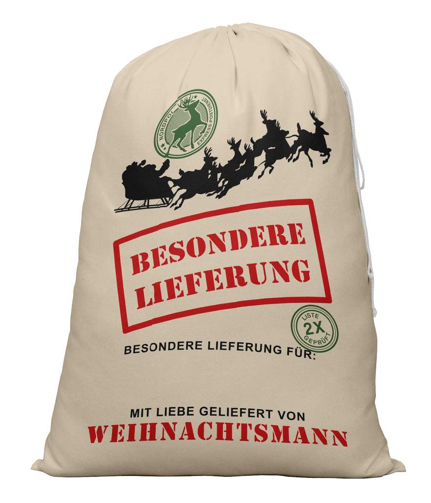 Printtoo Большая холщовая сумка на шнурке, рождественские мешки, подарочный мешок Санты, индивидуальный подарок на вечеринку, 2 шт., 27x20 дюймов