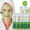 5g*7pcs Green Tea Facial Mask Mud, Mild and Clean, Oil Control, Moisturizing and Firming Mud Facial Mask