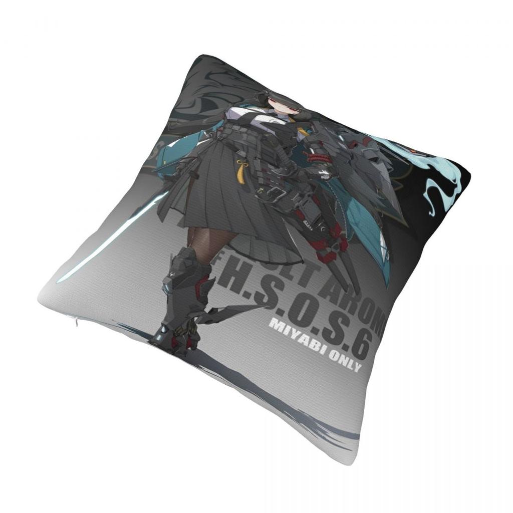 Zzz Deadly Assault Ellen Nicole Miyabi Pillowcases Cushion Cover Zenless Zone Zero Throw Pillow Cover Multiple Sizes