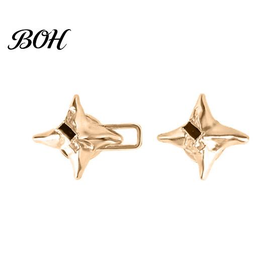 Decorative Scarf Accessory 1 Pair Pant Waist Tighteners, Metal Butterfly Star Jeans Button Functional Fashion Buckle Pins, Adjustable No-Sew