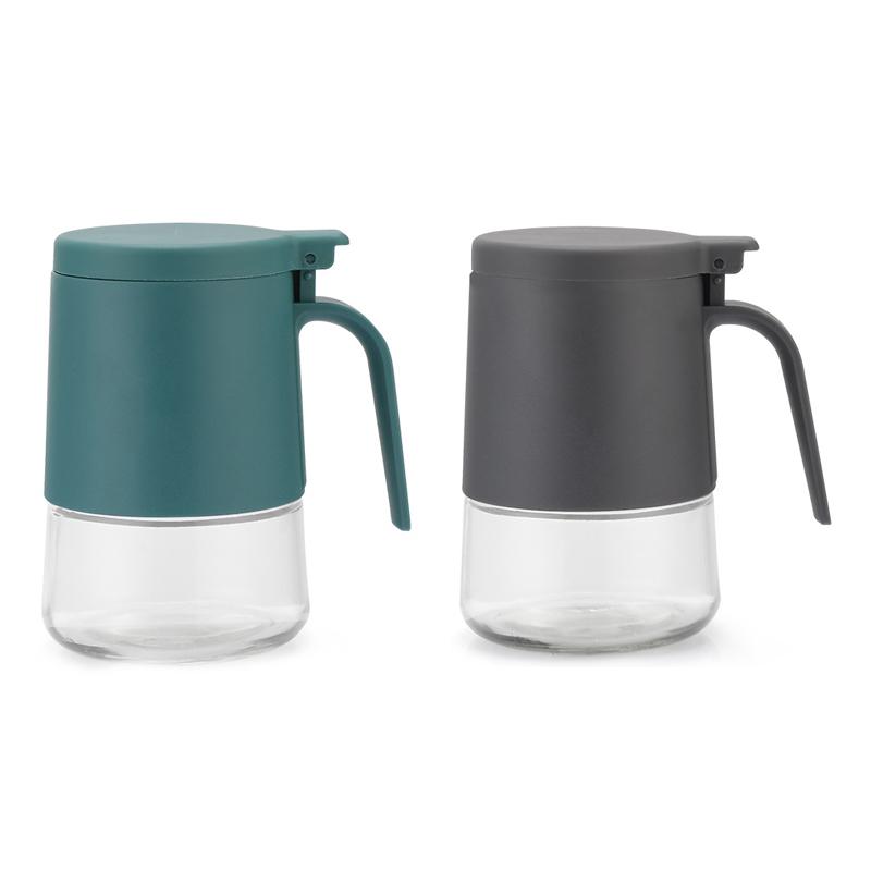 Double Sealed Spice Jar Kitchen Moisture Proof Seasoning Spice Glass Salt Jar with Kitchen Spoon Bottle Accessories