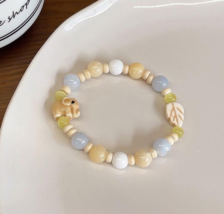 Маленький свежий цвет щенок браслет ниша милая девушка сердце браслет летняя студенческая вечеринка девушка украшения