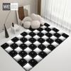 3D ковер геометрический плед большого размера, коврики для комнаты, коврик для игровой комнаты, украшение для спальни, ковер в шахматном порядке для коврика для ванной комнаты