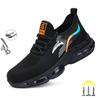 Breathable Steel Toe Safety Shoes For Men Work Safety Boots Puncture Proof Sport Work Sneakers Male Construction Security Boots