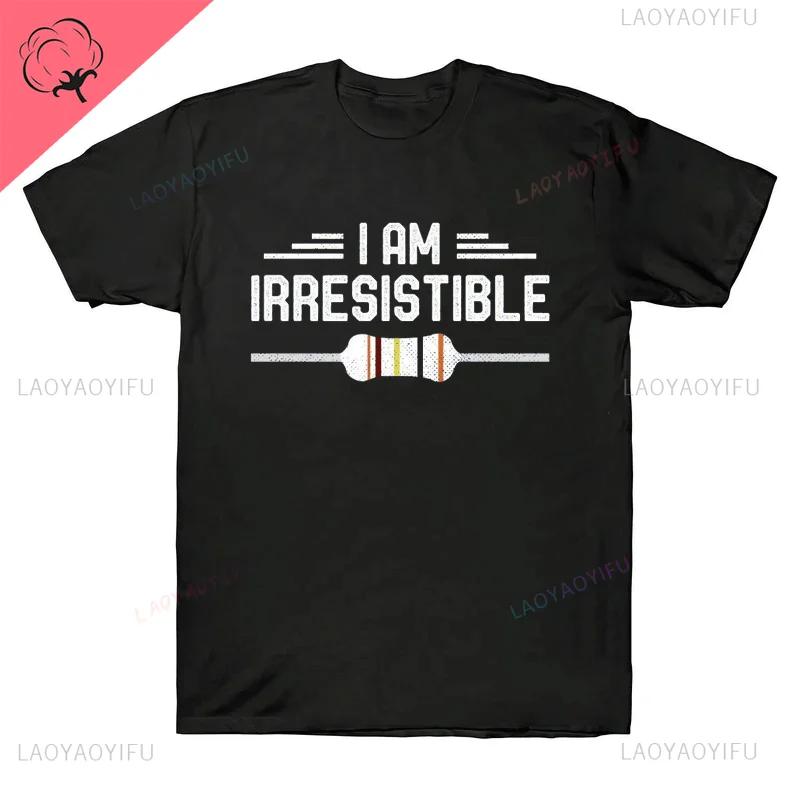 Закон Ома Ом Электронная футболка Новинка Инженер-электрик Графическая футболка Женщины Мужчины Мальчик Классическая рубашка Уличная одежда Ropa Hombre Топы