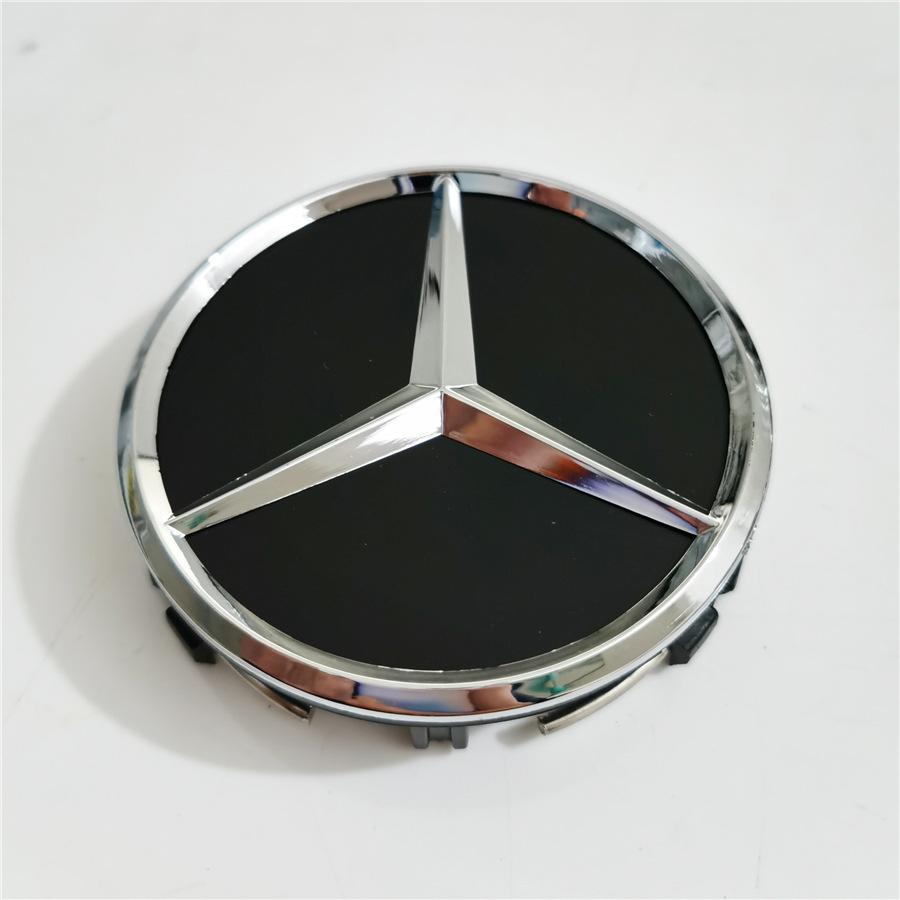 D6Emblems 4PCS 75mm Car Wheel Center Hub Caps Interior Mouldings Accessories Fit For Mercedes Benz Accessories C200L GLC W203 CLA