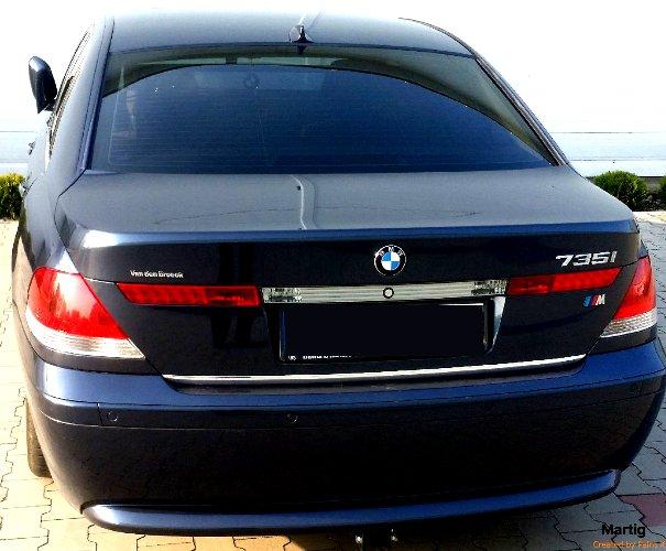 Bmw 7 E65 E66 E67 Chrome Trim for Tailgate