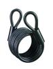 Master Lock 61DAT Wheel Bicycle Vinyl 6mm Cable Cable Black Lock, Lock, Self-Coiling, Coated, Thickness, 1.8mm Length, Anti-Theft,