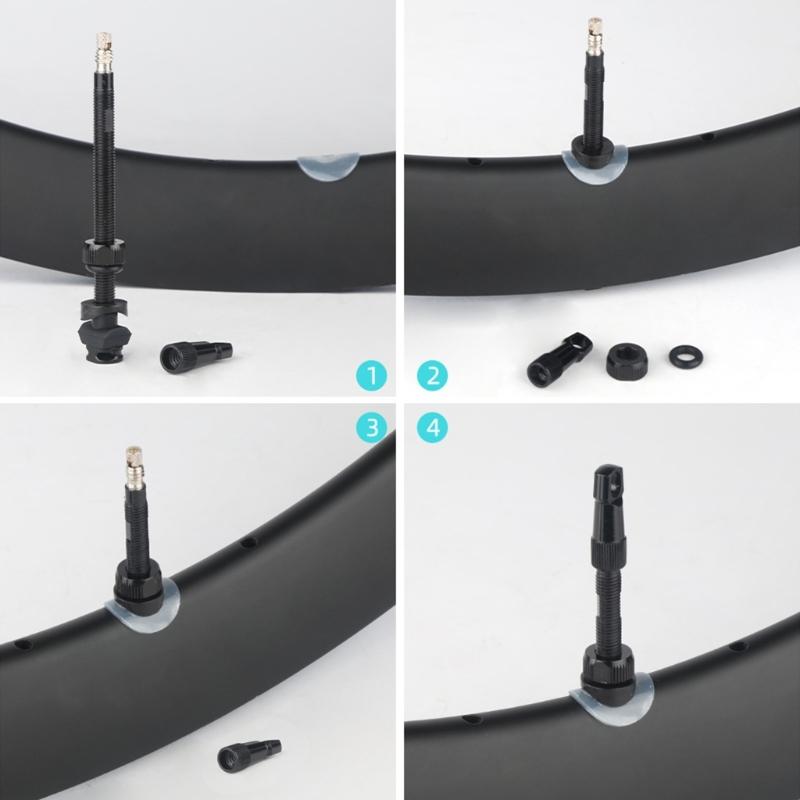 Длинные алюминиевые велосипедные ниппели Легкие велосипедные ниппели Велосипедные бескамерные ниппели Шток для велоспортивного мероприятия