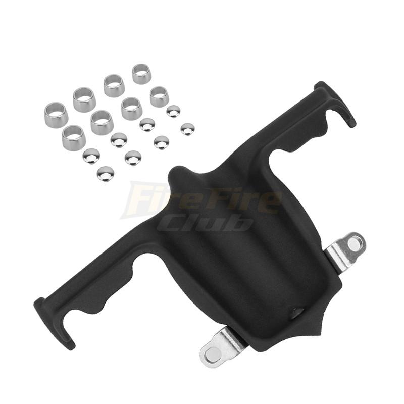 Chrome Black Tappet / Lifter Block Accent Cover For Harley Twin Cam Street Tri Glide Road King Street Glide Dyna Breakout 00-17