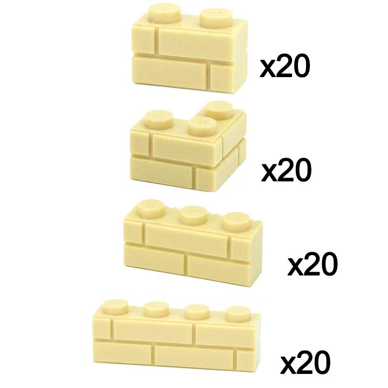 Технические Кронштейны MOC Кирпичики 1x2 1x1 Перевернутый Держатель Дисплея Строительные Блоки Совместимые 36840