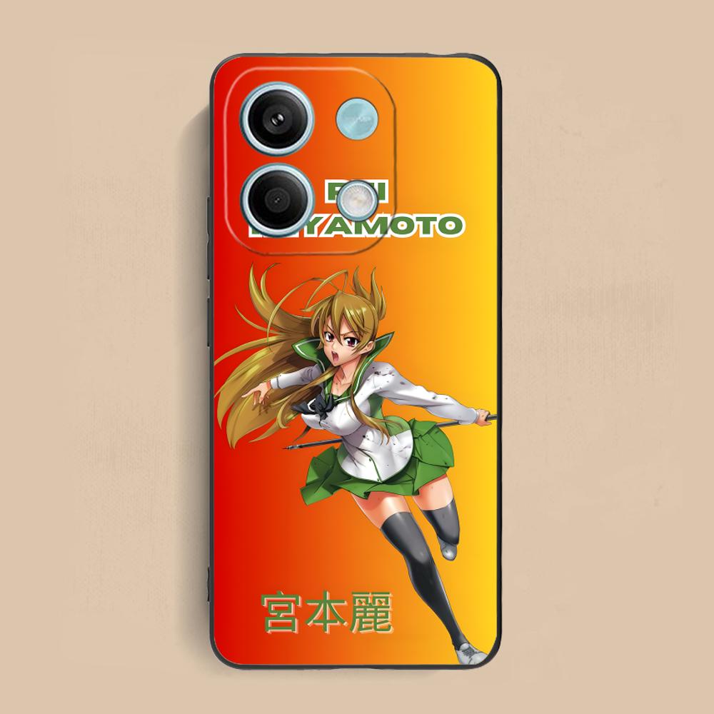 Чехол для телефона Highschool Rei Miyamoto для Xiaomi Redmi Note 14 13 12 11 S Pro Plus 4G 5G Цветная печать Чехол Роскошные мобильные телефоны