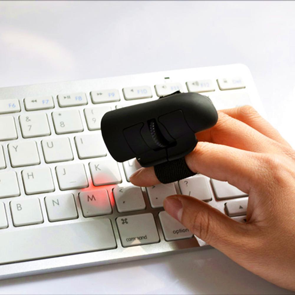 Мини-мышь с кольцом для пальца 2,4 ГГц USB оптическая беспроводная мышь для пальцев для ноутбука, настольного компьютера, игровой мыши, телефонов/планшетов