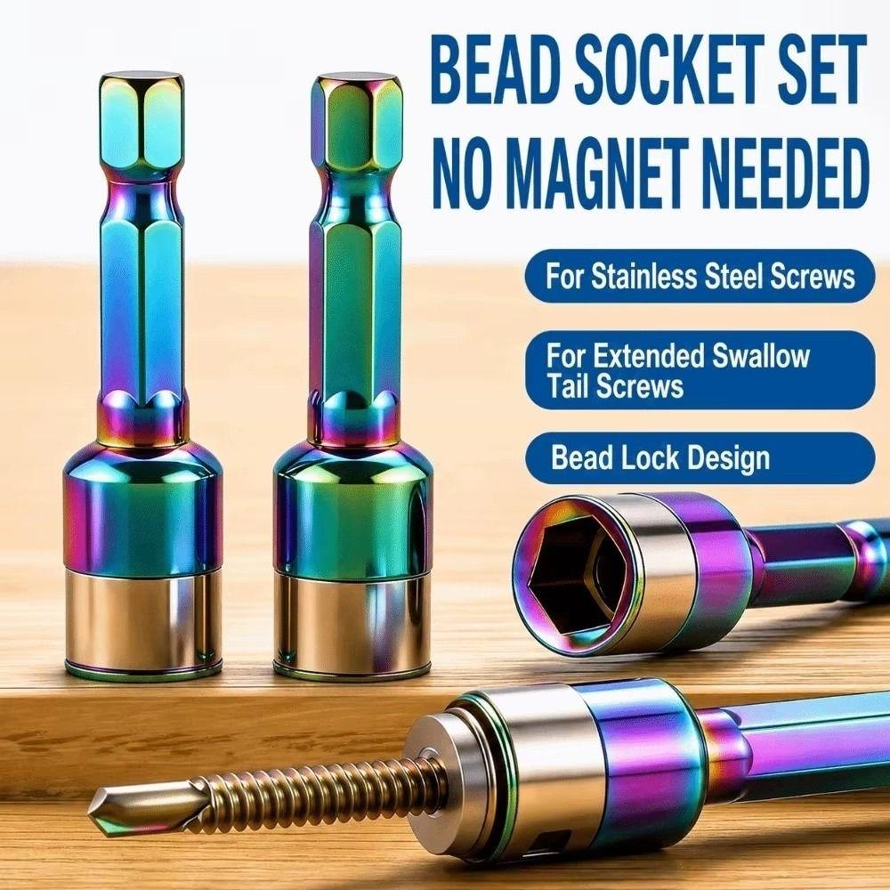 8pcs 8 Pieces Hex Shank Socket 8mm Size Socket Adapter Accessories Nut Screwdriver Home Maintenance