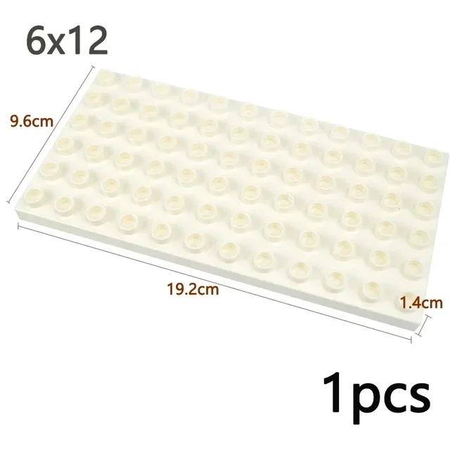 Duploes Big Size Baseplate Multiple Sizes 16x16 8x8 4x4 Bricks Assembly Plates Large Particles Figures Building Blocks Kid Toys