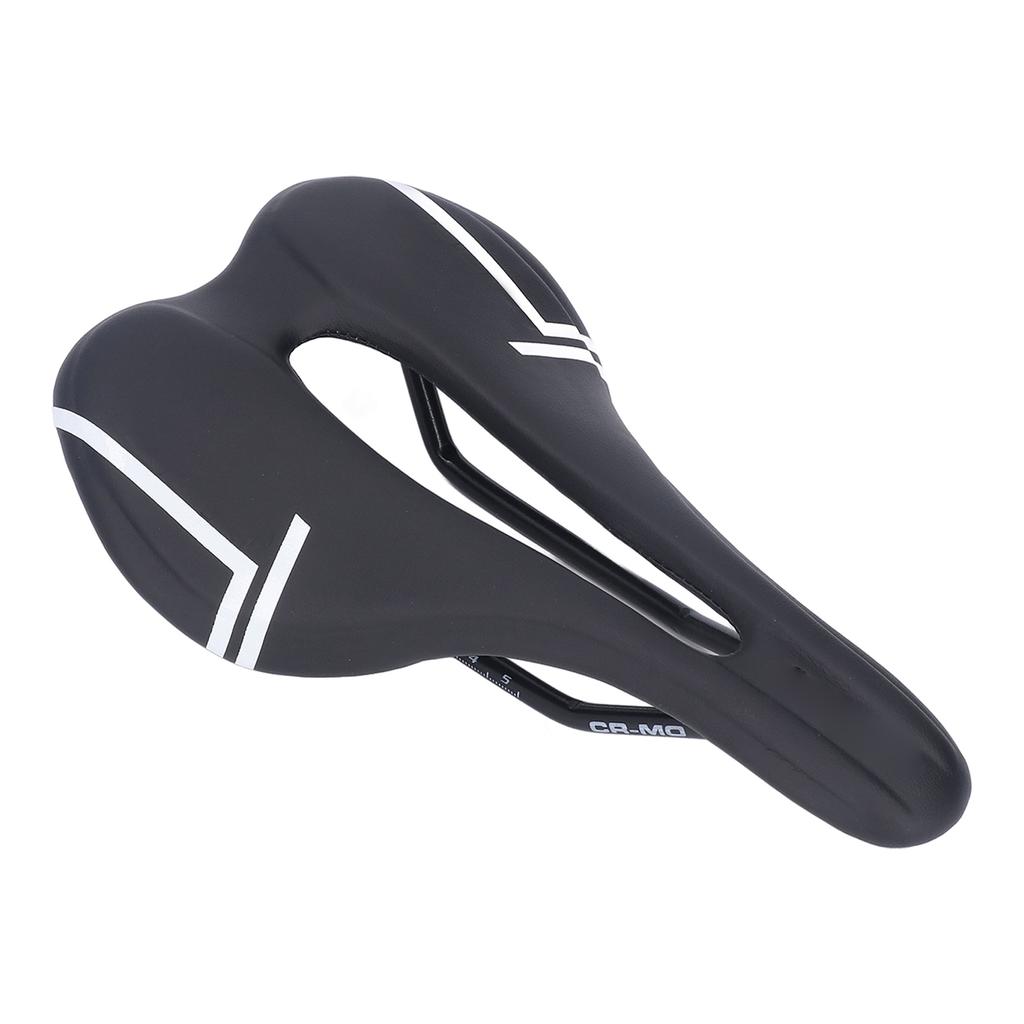 Mountain Bike Saddle Cushion Microfib PU Lth Hollow Brthable for Road Riding